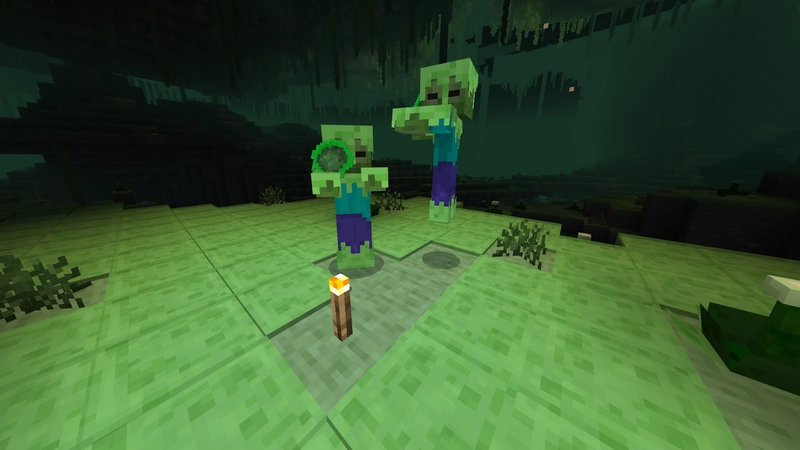 Зомби со слизью | Мод За пределами пещер