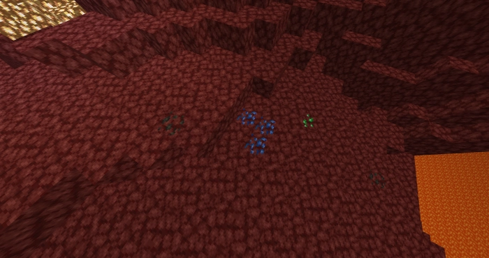 Ванильная руда в измерении ада | Мод Рудные измерения