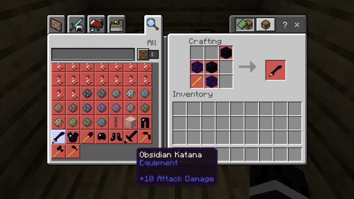 Ятаган | Мод Обсидиановое расширение