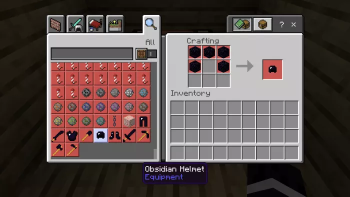 Шлем | Мод Обсидиановое расширение