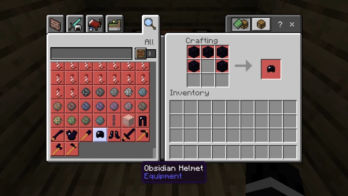 Шлем | Мод Обсидиановое расширение