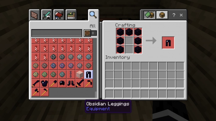 Поножи | Мод Обсидиановое расширение