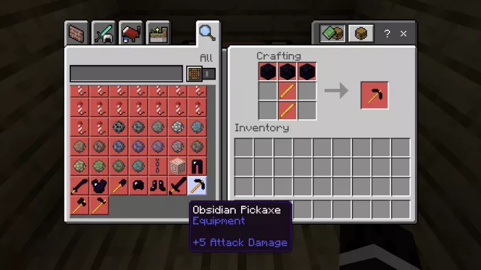 Кирка | Мод Обсидиановое расширение