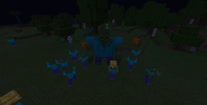 Босс в компании зомби | Мод Босс-зомби