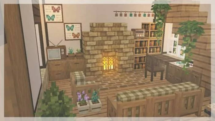 Мебель из модификации | Мод Hananacraft BE