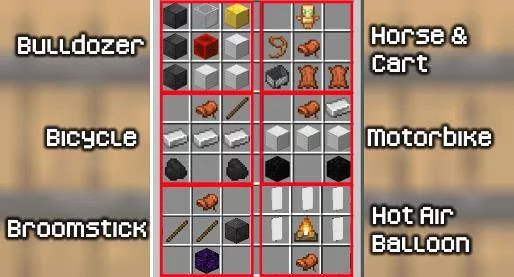 Крафт транспорта 1 | Мод Транспорт
