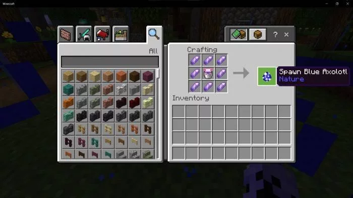 Синий аксолотль | Мод Яйцо призыва синего аксолотля