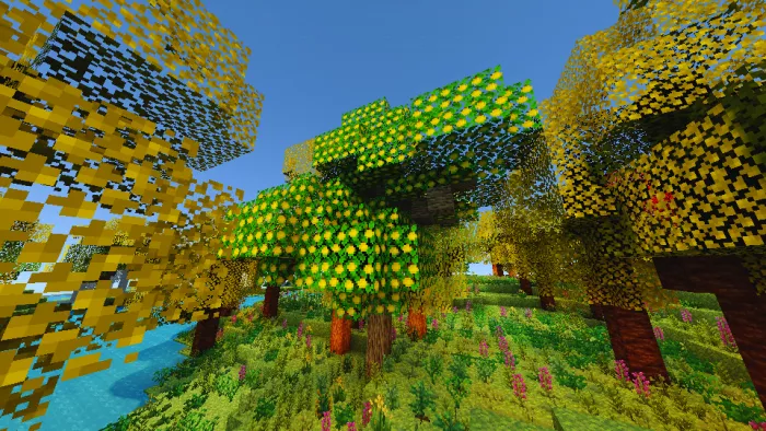 Красивый биом | Мод Пышный биом