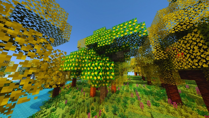 Красивый биом | Мод Пышный биом