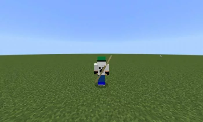 Персонаж с катаной | Мод Рубящий клинок