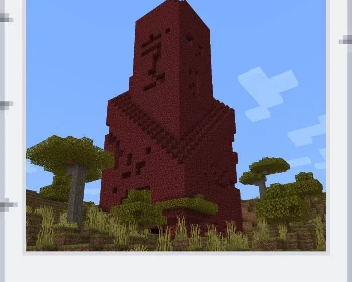 Шпиль Нижнего мира в Minecraft BE | Мод Не добавленный контент