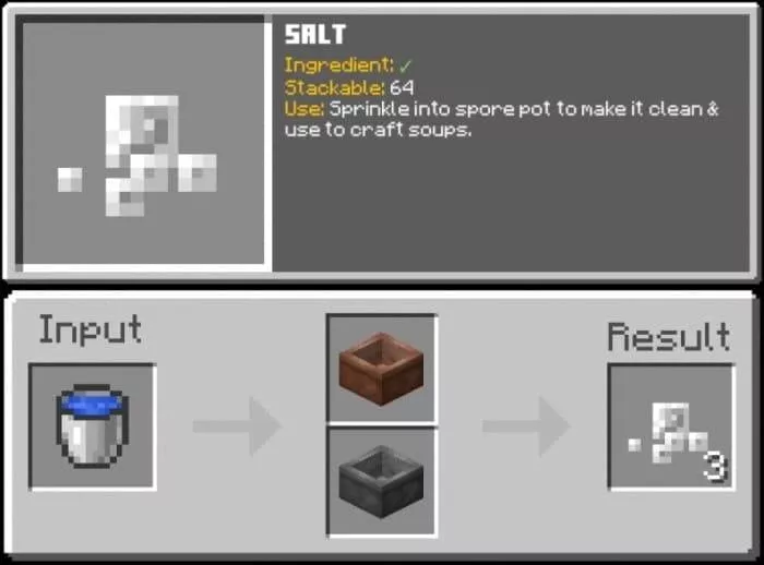 Соль | Мод Новые предметы от Nico