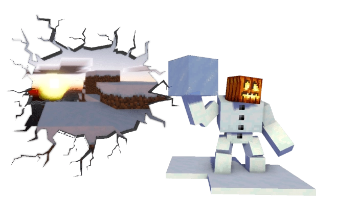 Снежный голем | Мод Мутировавшие мобы