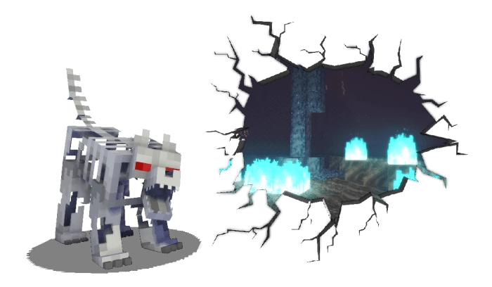 Скелет-волк | Мод Мутировавшие мобы