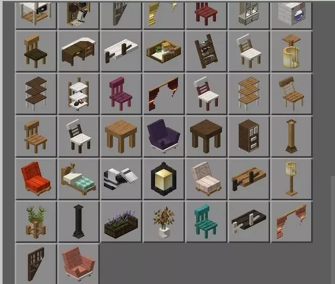 Третий набор мебели | Мод Gooblicraft