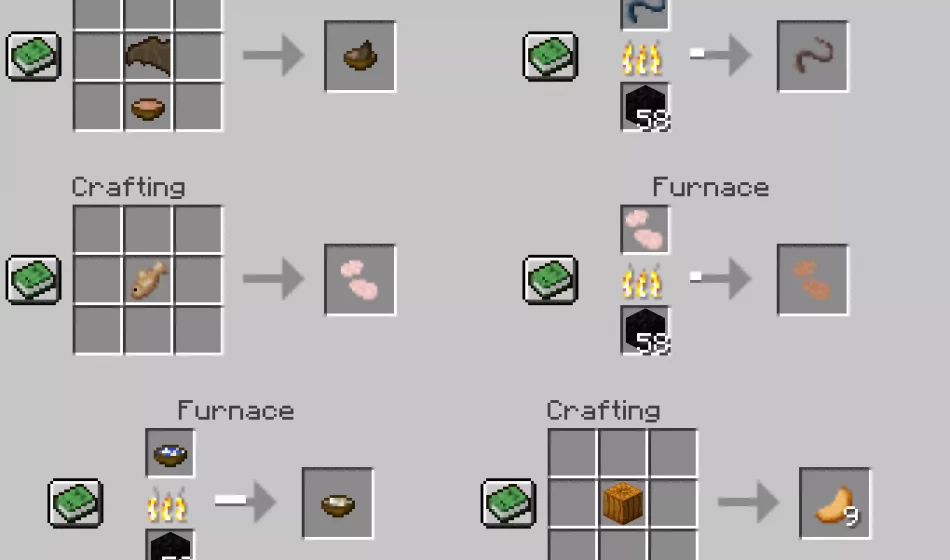 Создание предметов | Мод Улучшения пищи