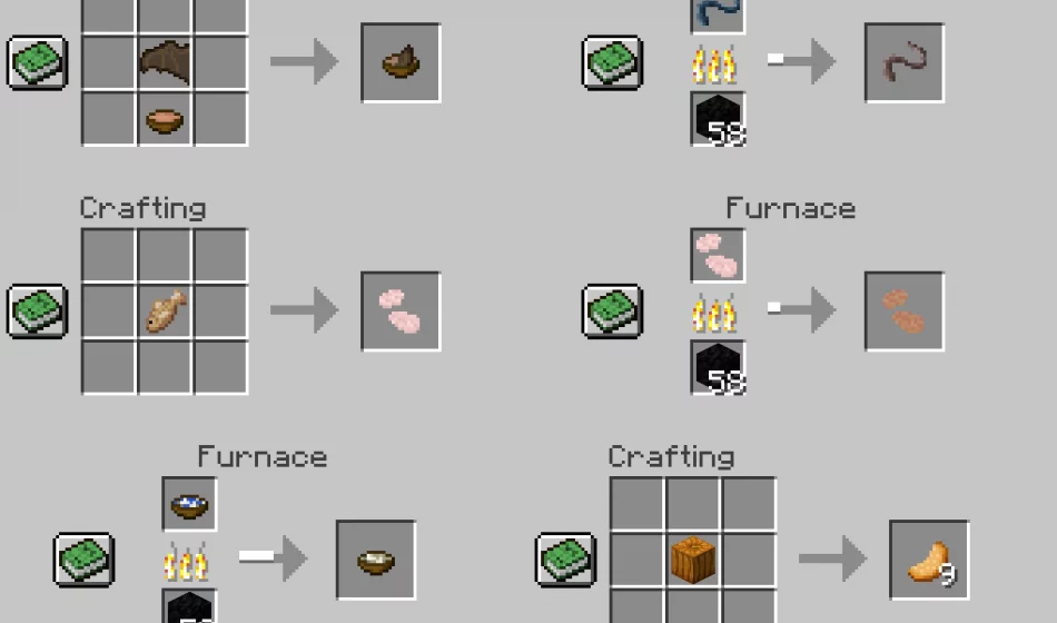 Создание предметов | Мод Улучшения пищи