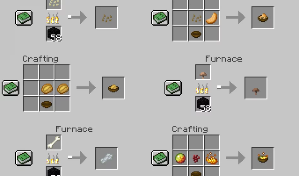 Создание предметов | Мод Улучшения пищи
