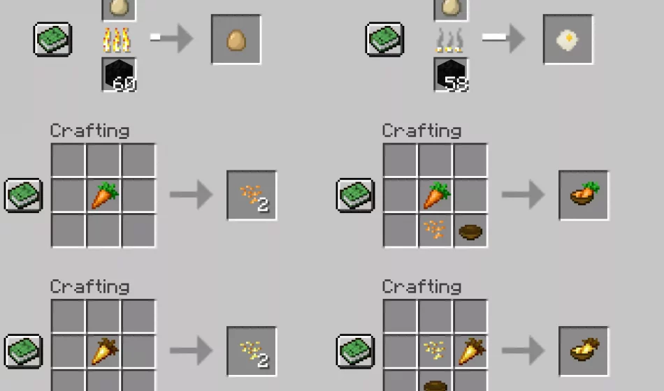 Создание предметов | Мод Улучшения пищи