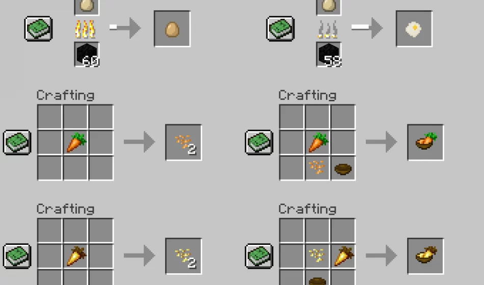 Создание предметов | Мод Улучшения пищи