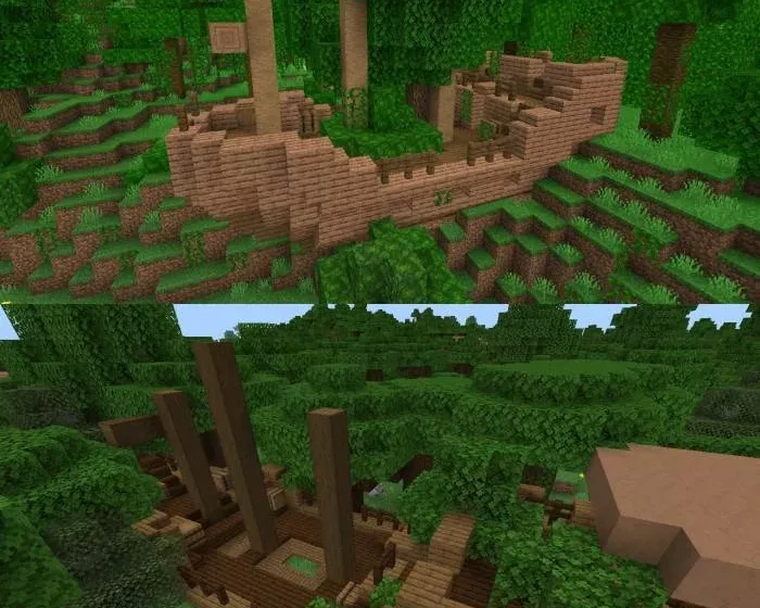 Остовы кораблей | Мод Заброшенные и разрушенные структуры