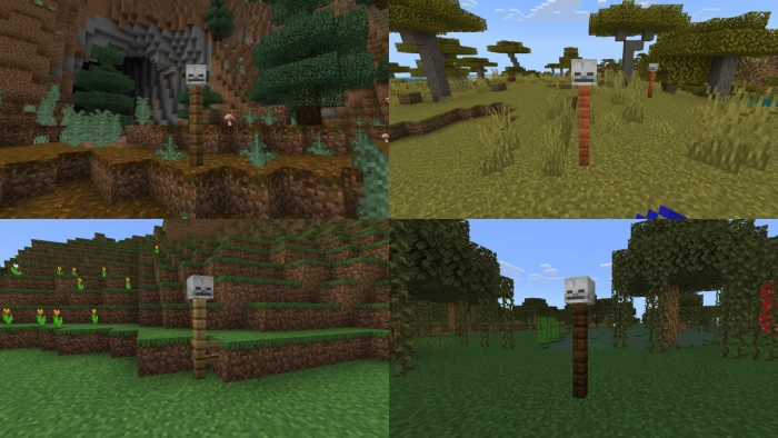 Черепа | Мод Заброшенные и разрушенные структуры