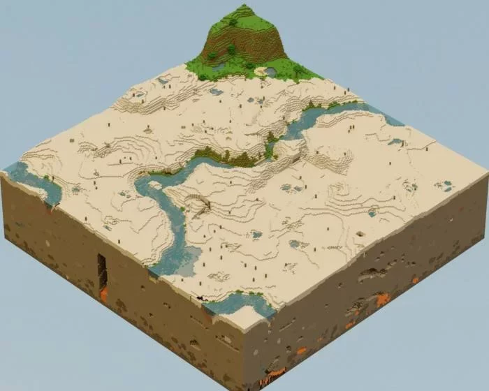 «Футуристичная» пустыня | Мод Экстрабиомы