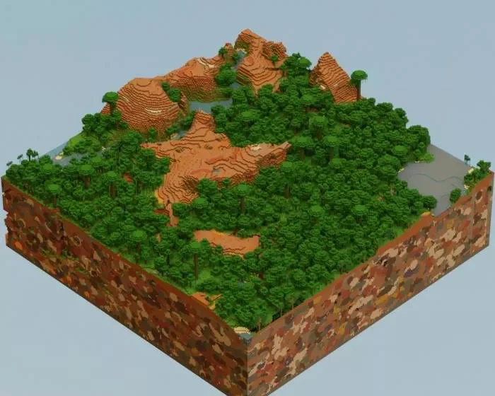 Цветущая вариация гор | Мод Экстрабиомы