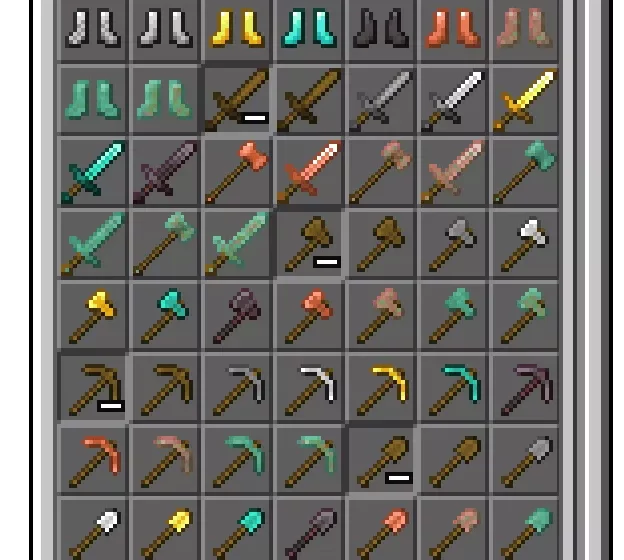 Все предметы | Мод Медное снаряжение