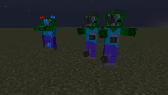 Янтарный и рудный зомби | Мод Рудная экспансия