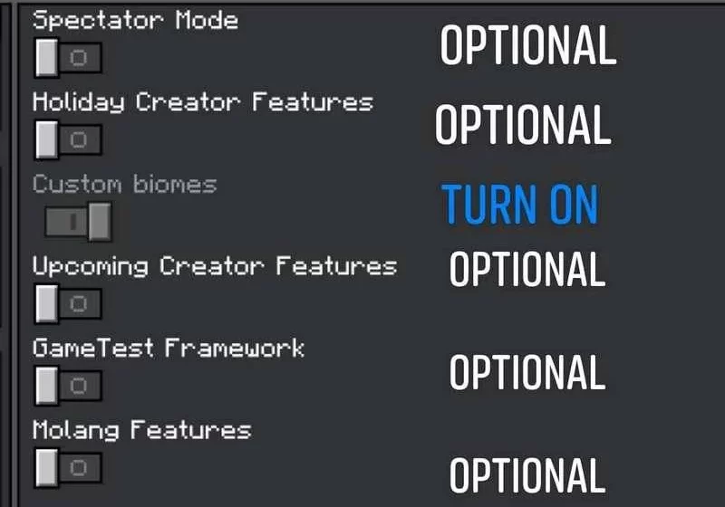 Настройки | Мод Больше ванильных структур