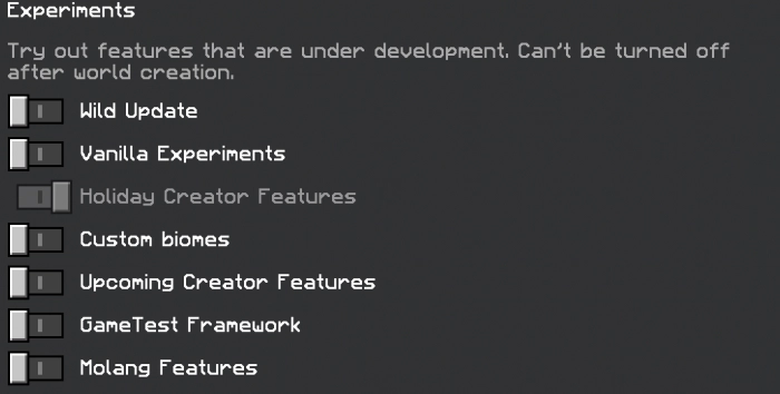 Экспериментальные настройки | Мод Фракции
