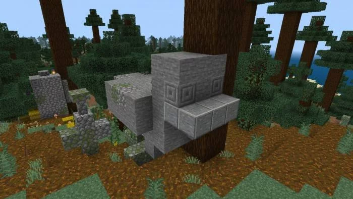 Несколько разрушенных построек | Мод Интересные структуры