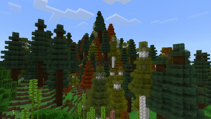 Лиственный простор | Мод Ванильные биомы