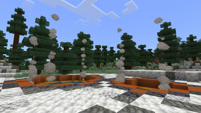 Вулканическую тайгу | Мод Ванильные биомы