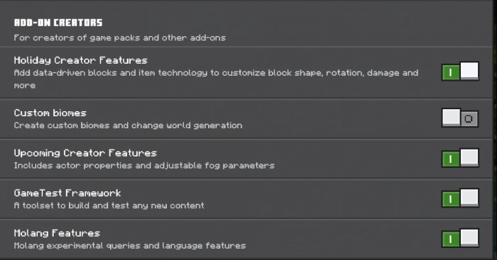 Настройки | Мод Элементальные усиления