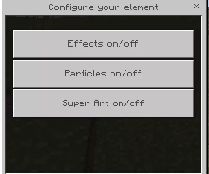 Настройка | Мод Элементальные усиления