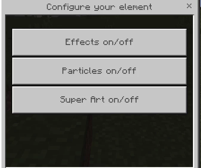 Настройка | Мод Элементальные усиления