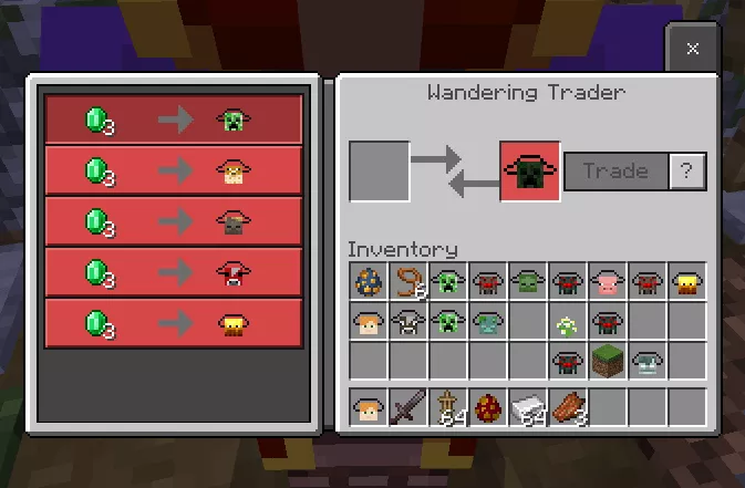 Превью мода | Мод Маски мобов