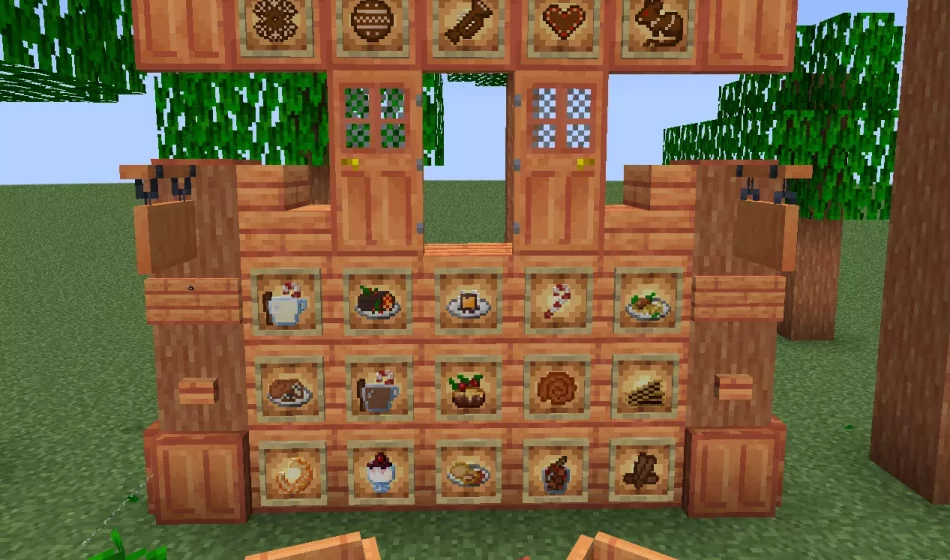 A selection of items from the mod