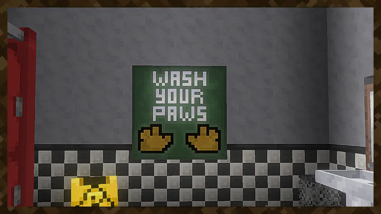 Reminder to wash your hands... or paws!