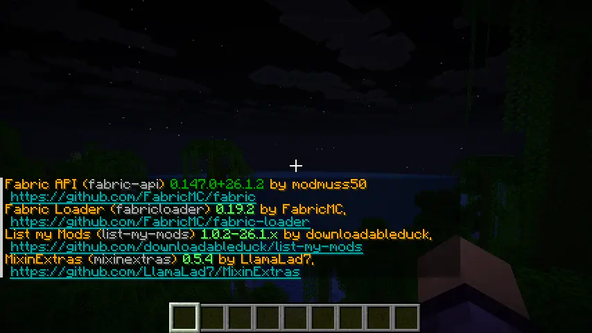 /listmymods extensive