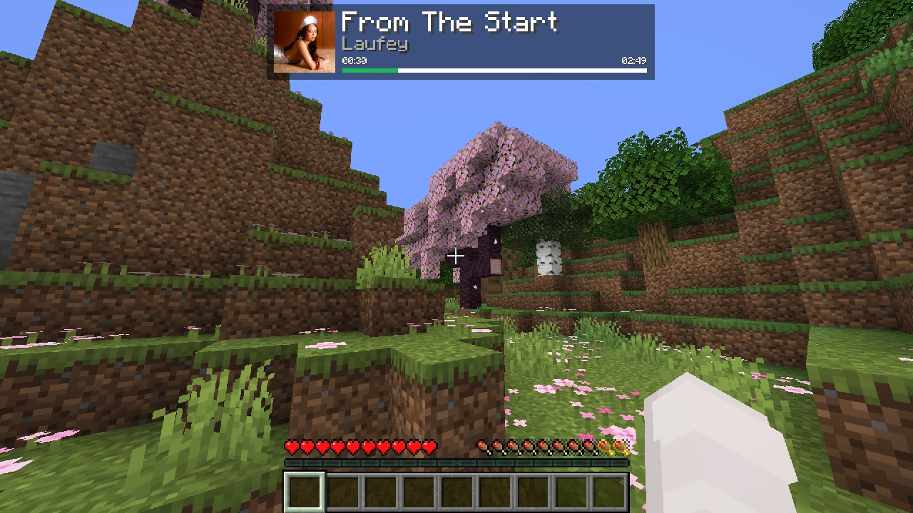 A photo of a Minecraft player using Overture