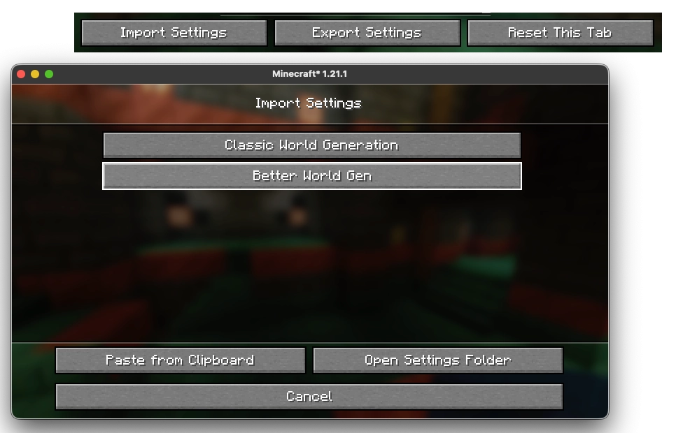 Fourth screenshot showing the settings folder